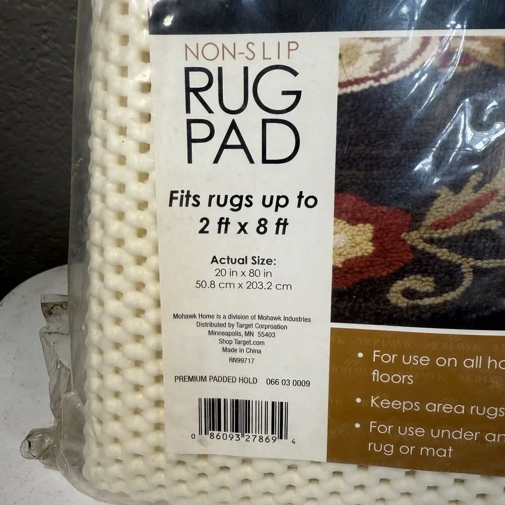 Mohawk Home Non Slip Strong Hold Firm Grip Area Rug Pad  2'x8'